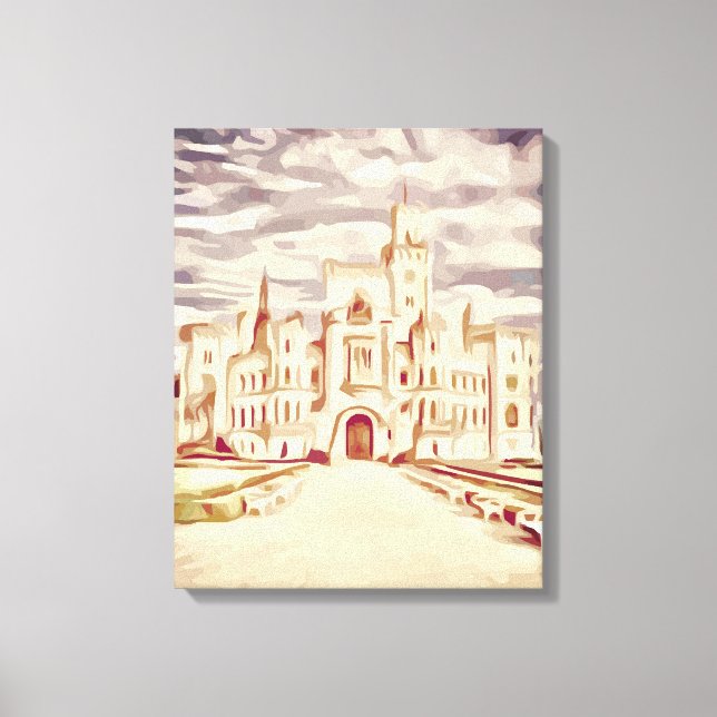 Lienzo castillo de hluboká (Anverso)