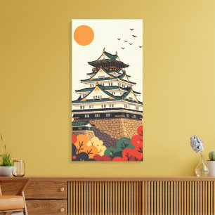 Lienzo Castillo de Iga Ueno Japón