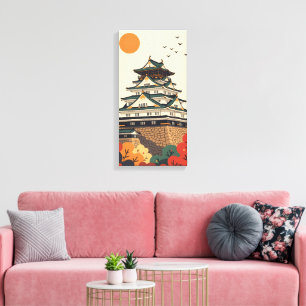 Lienzo Castillo de Iga Ueno Japón