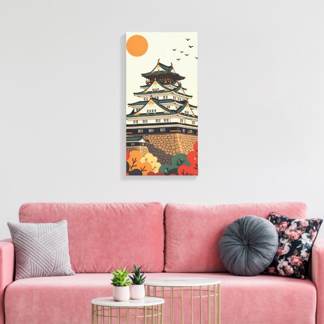 Lienzo Castillo de Iga Ueno Japón (Insitu (Sala de estar))