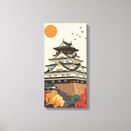 Lienzo Castillo de Iga Ueno Japón