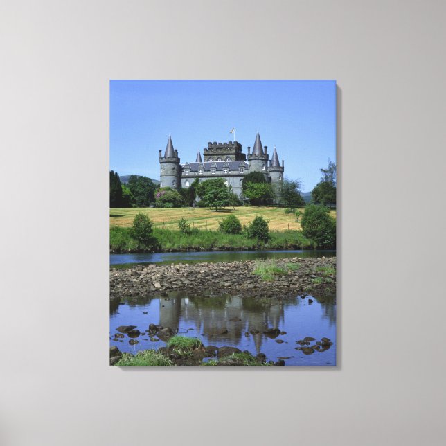 Lienzo Castillo de Inverary, Strathclyde, Escocia (Anverso)