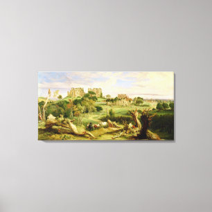 Lienzo Castillo de Kenilworth, Warwickshire, 1840 (aceite