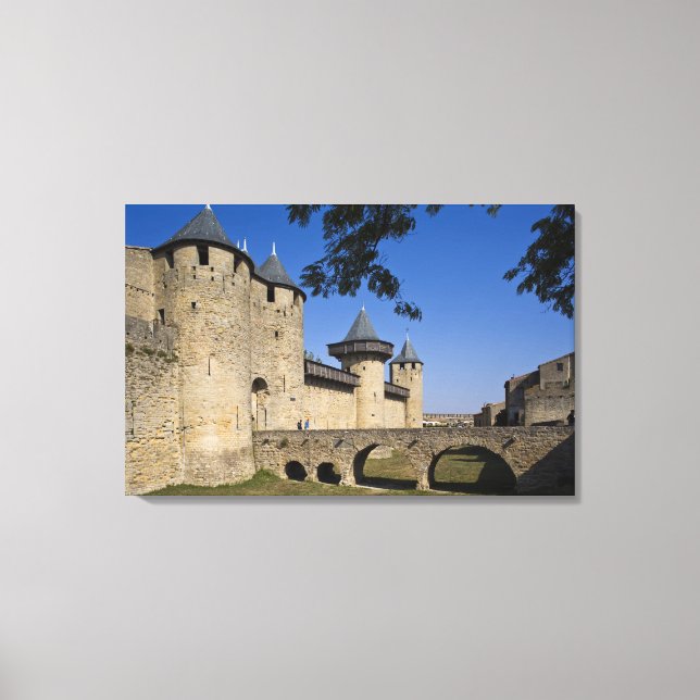 Lienzo Castillo de los Condes, Carcassonne, Aude, Langued (Anverso)