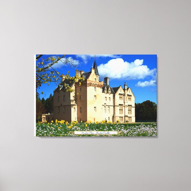 Lienzo Castillo de Morayshire en Escocia (Anverso)