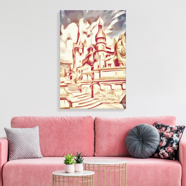 Lienzo Castillo de Peles (Insitu (Sala de estar))