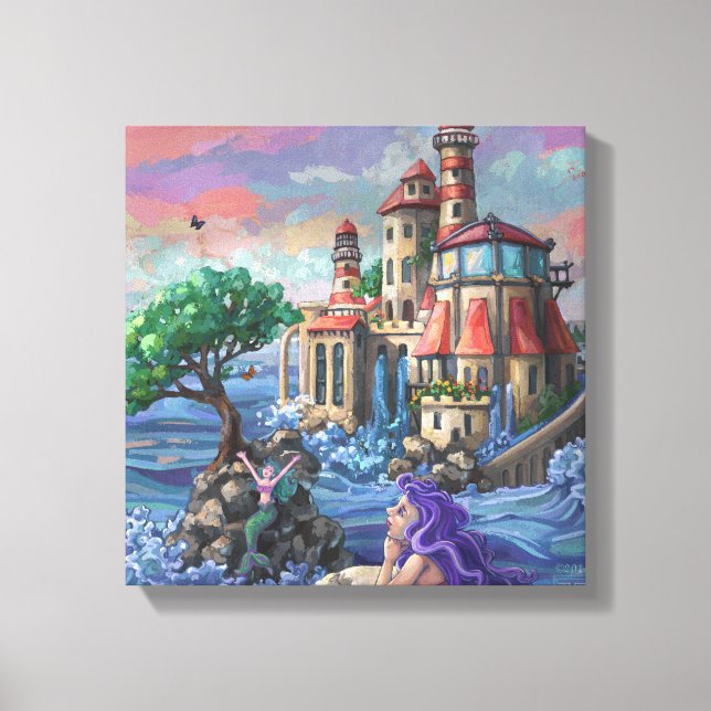 Lienzo Castillo de Sirena (Anverso)