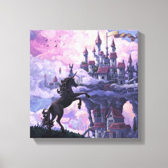Lienzo Castillo de Unicornio (Anverso)