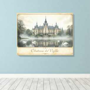 Lienzo Castillo francés elegante Château de Vizille