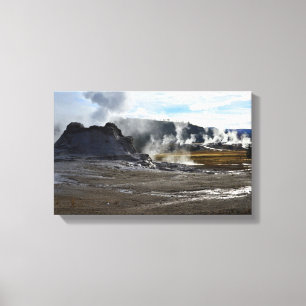 Lienzo Castillo Geyser y Cuenca Geyser Superior, Yellowst