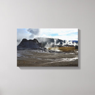 Lienzo Castillo Geyser y Cuenca Geyser Superior, Yellowst
