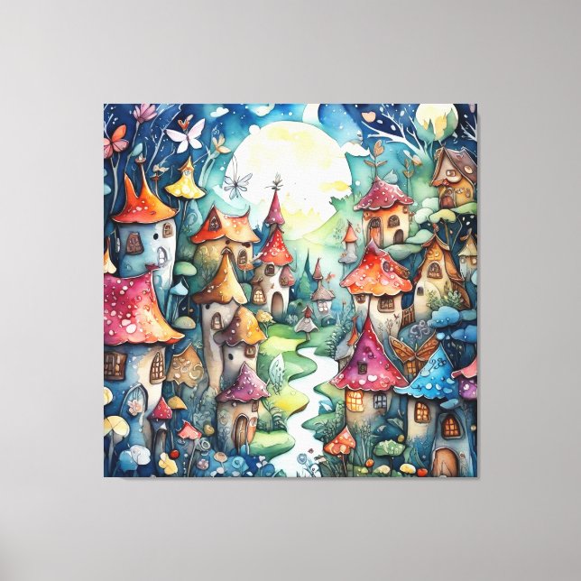 Lienzo Castillo mágico de Fairyland (Anverso)