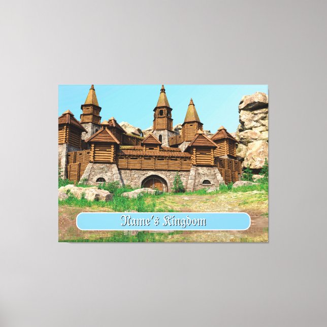 Lienzo Castillo Personalizado para Niños (Anverso)