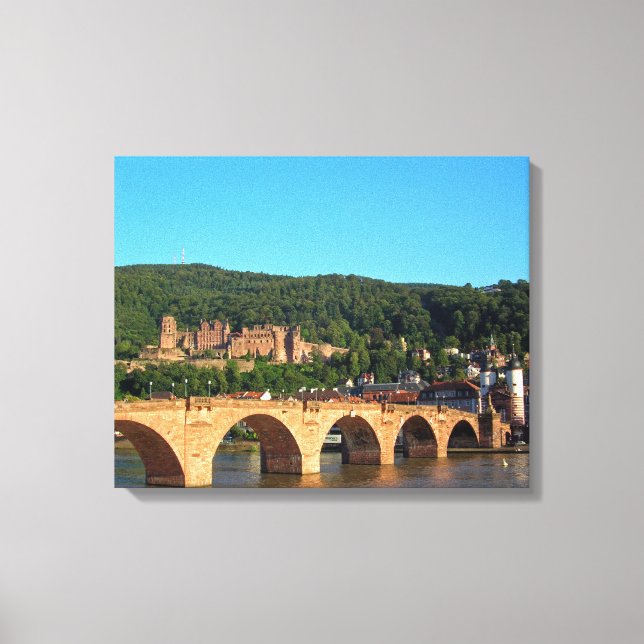Lienzo Castillo Romantic Heidelberg (Anverso)