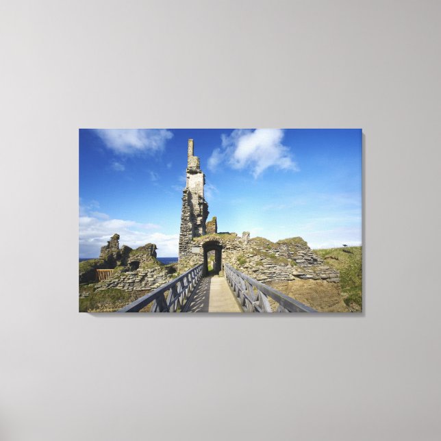 Lienzo Castillo Sinclair Girnigoe, Wick, Caithness, 2 (Anverso)