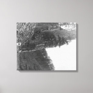 Lienzo Castle Rock entre la ciudad de la colina y