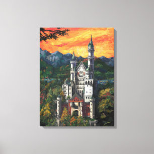 Lienzo Castle Schloss Neuschwanstein