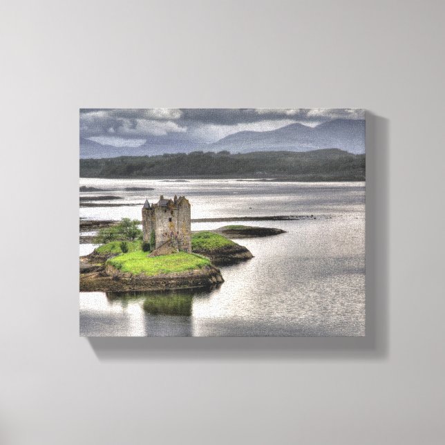 Lienzo Castle Stalker Appin Argyll Scotland (Anverso)