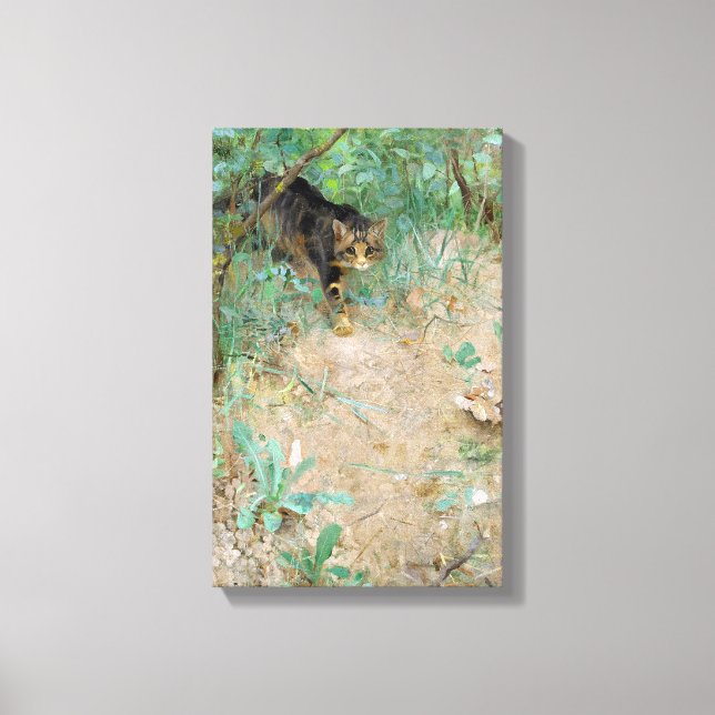 Lienzo Cat, Bruno Liljefors (Anverso)