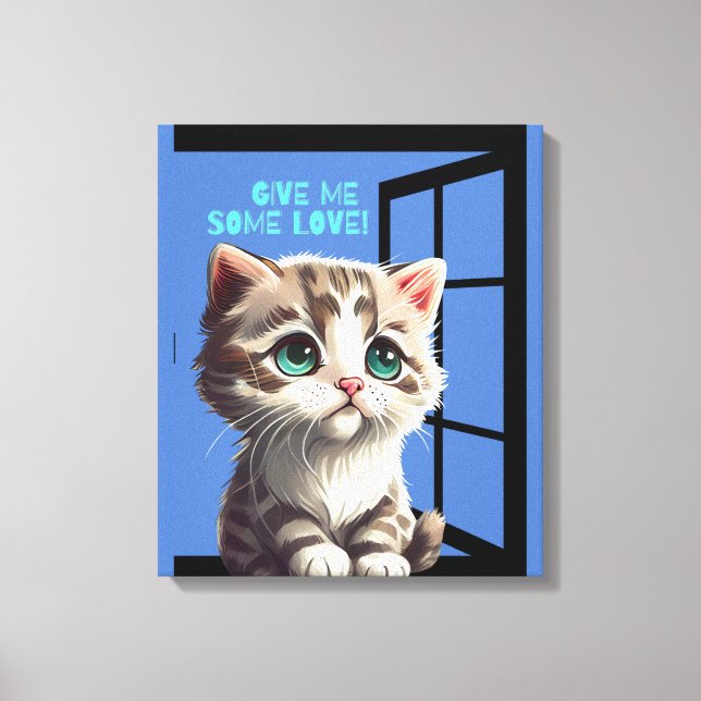 LIENZO CAT EN LA CITA DE LA VENTANA (Anverso)