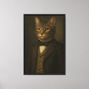 Lienzo Cat in Vintage Suit