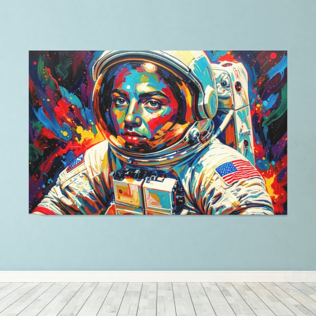 Lienzo Catacumbas de la Luna-3 (Insitu (piso de madera))