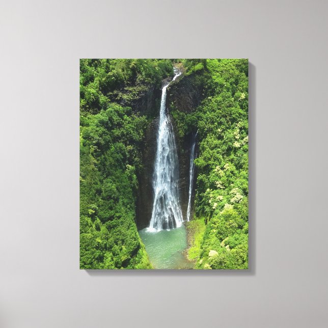 Lienzo Catarata de canvas Art-Kauai (Anverso)