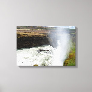 Lienzo Catarata Gullfoss - Sudoeste de Islandia