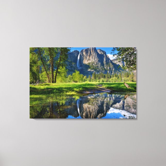 Lienzo Cataratas | Cataratas Yosemite, California (Anverso)