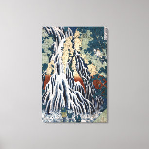 Lienzo Cataratas de Hokusai Kirifuri, Monte Kurokami, Shi