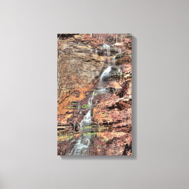 Lienzo Cataratas de la Catedral, Virginia Occidental (Anverso)