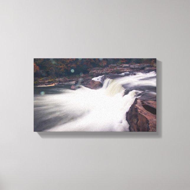 Lienzo Cataratas de Ohiopyle, Pennsylvania (Anverso)