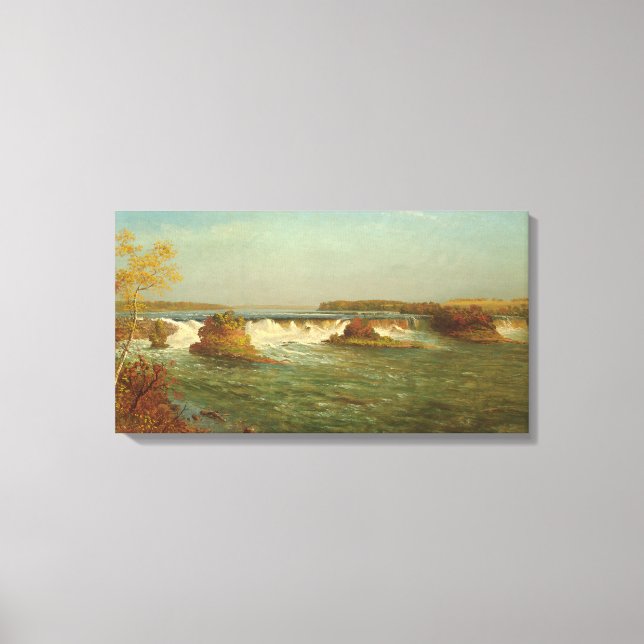 Lienzo Cataratas de San Antonio, c.1887 (aceite sobre lie (Anverso)