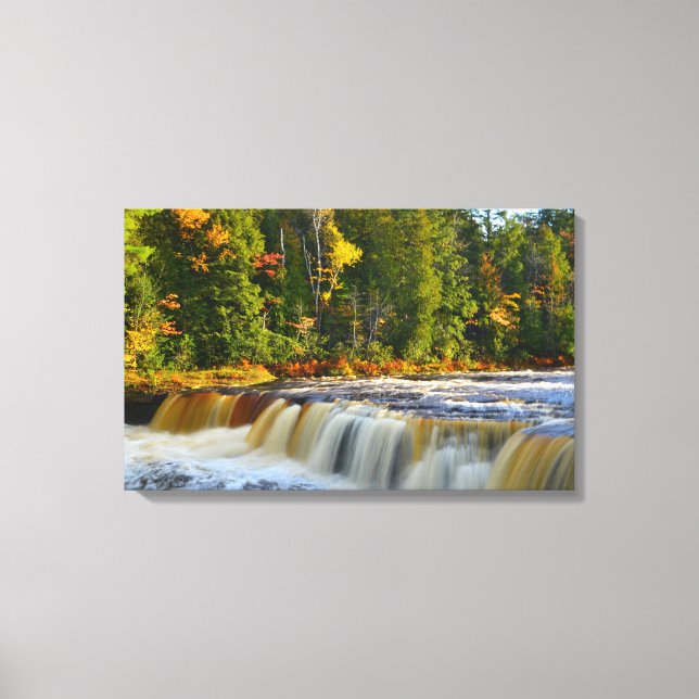 Lienzo Cataratas de Tahquamenon Cubierta (Anverso)