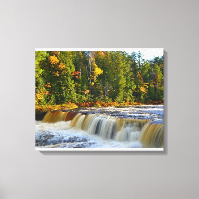 Lienzo Cataratas de Tahquamenon Cubierta (Anverso)
