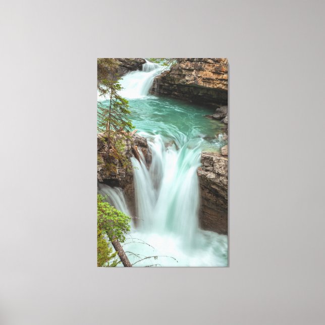 Lienzo Cataratas del cañón de Johnston (Anverso)