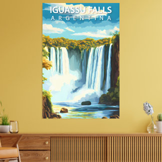 Lienzo Cataratas del Iguazú, Argentina – Póster de viaje