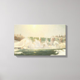 Lienzo Cataratas del Niágara en invierno (hielo en el agu