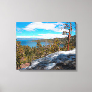 Lienzo Cataratas Eagle Creek, Lago Sur Tahoe