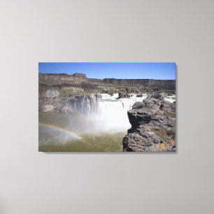 Lienzo Cataratas Shoshone en el río Snake en Twin Falls,