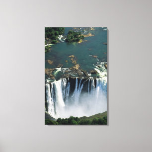Lienzo Cataratas Victoria, frontera entre Zambia y Zimbab