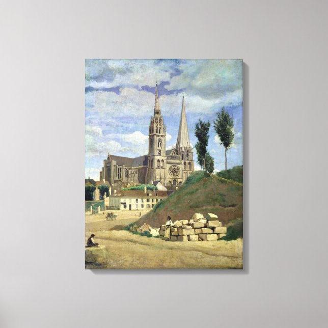 Lienzo Catedral de Chartres, 1830 (Anverso)