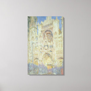 Lienzo Catedral de Claude Monet el   Ruán en la puesta