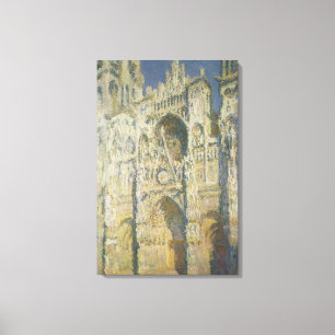 Lienzo Catedral de Claude Monet el   Ruán en luz del sol