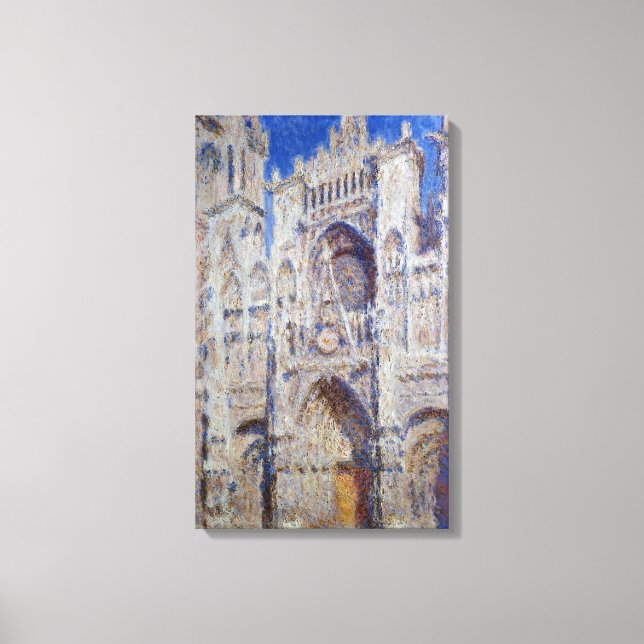 Lienzo Catedral de Claude Monet Rouen El Portal (Anverso)