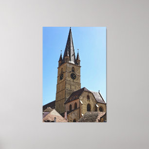 Lienzo Catedral de Evangelichal Sibiu Hermannstadt Rumani
