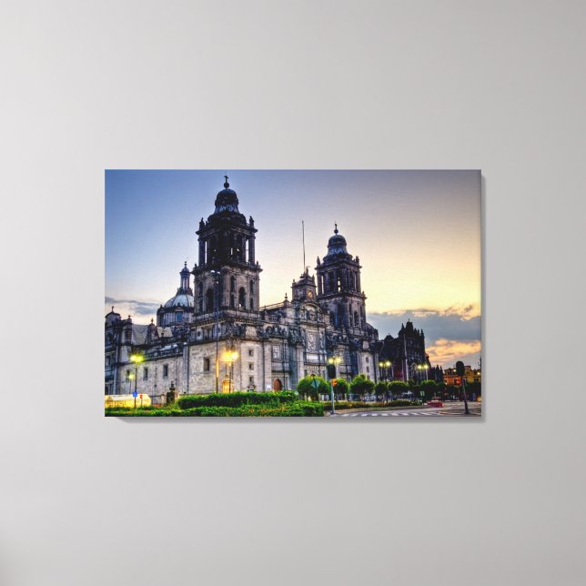Lienzo Catedral de la Ciudad de México (Anverso)