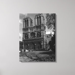 Lienzo Catedral de Notre Dame París Francia Vintage