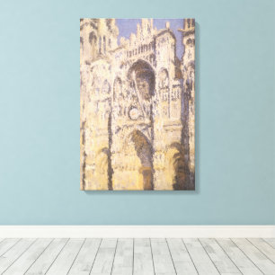 Lienzo Catedral de Rouen, Armonía Azul Oro por Claude Mon