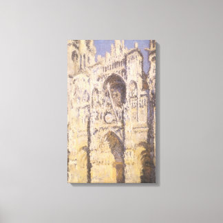 Lienzo Catedral de Rouen, Armonía Azul Oro por Claude Mon